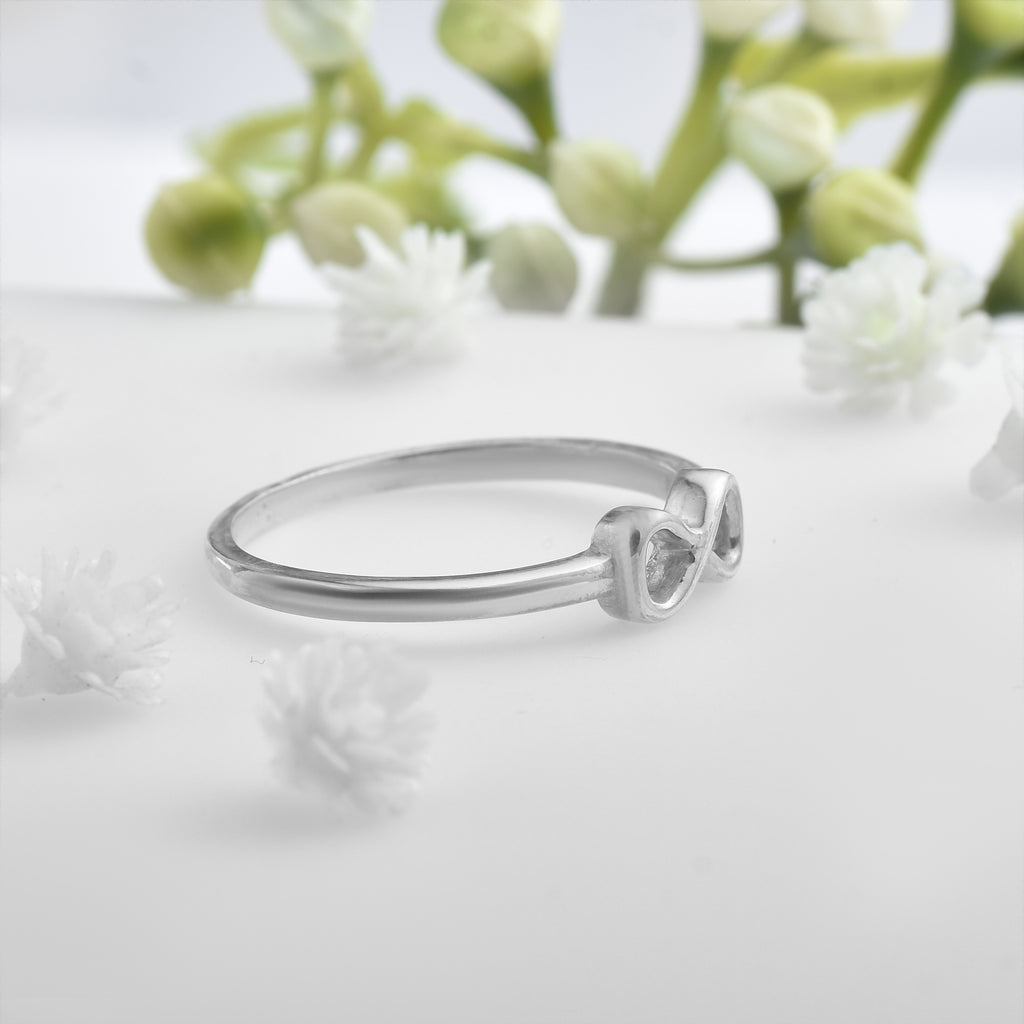 Infinity Symbol Minimalist Ring 925 Sterling Silver
