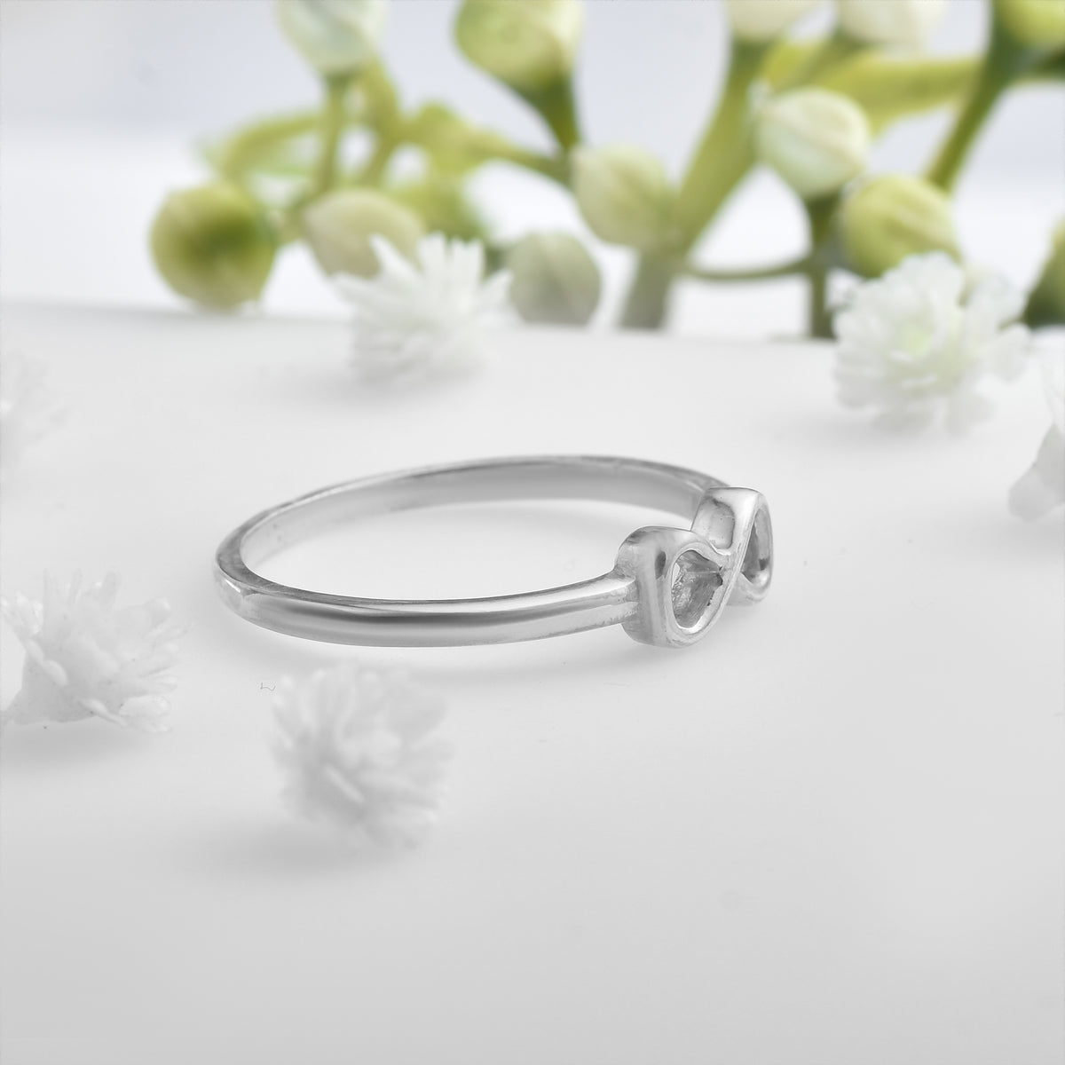 Infinity Symbol Minimalist Ring – 925 Sterling Silver