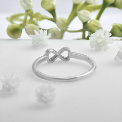 Infinity Symbol Minimalist Ring – 925 Sterling Silver