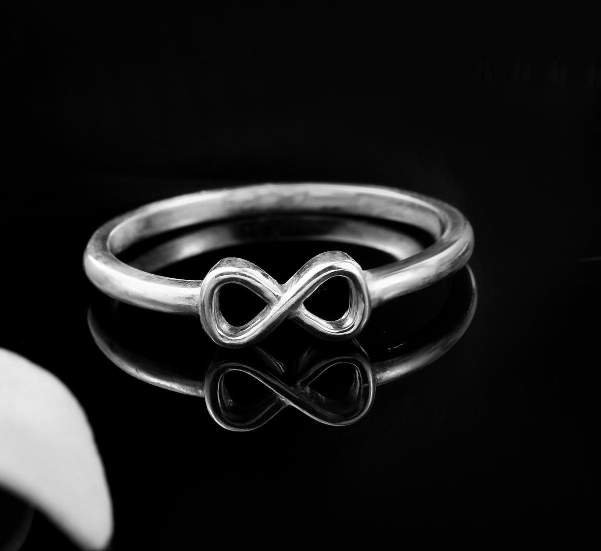 Infinity Symbol Minimalist Ring – 925 Sterling Silver