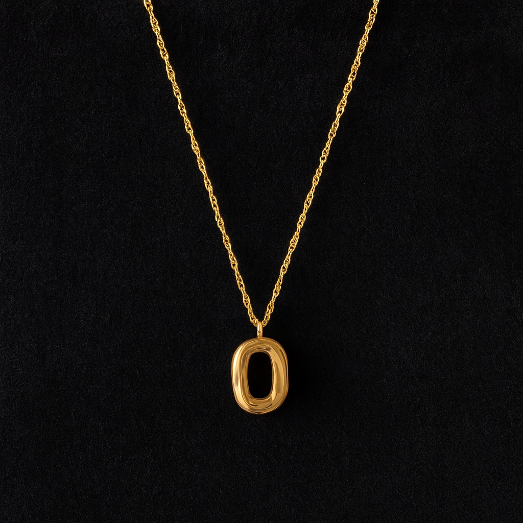 Textured Oval Necklace 925 Sterling Silver Yellow Plated