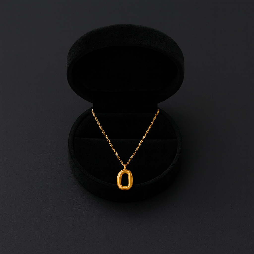 Textured Oval Necklace 925 Sterling Silver Yellow Plated