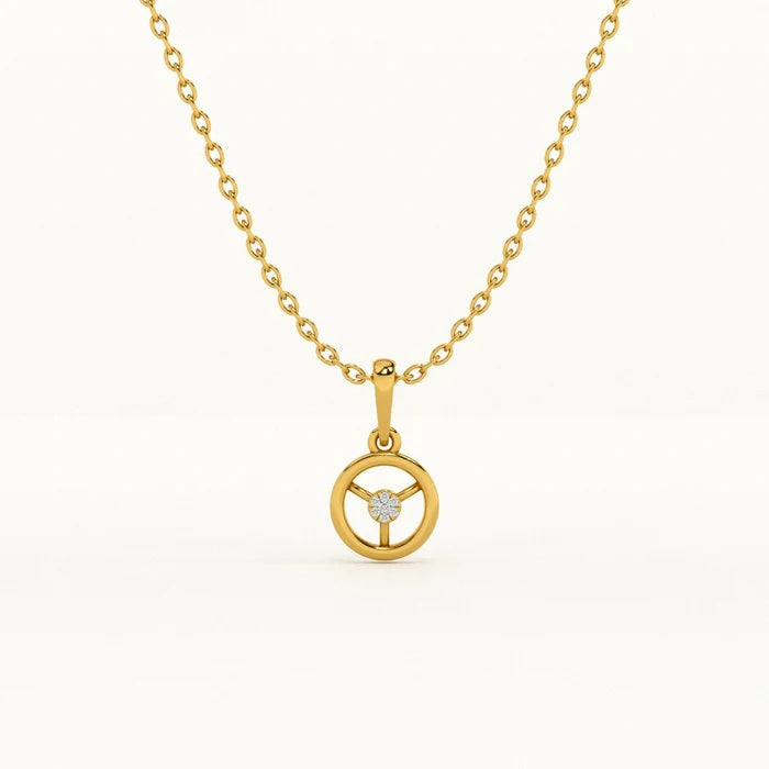 Tri-Flower Circle White CZ Necklace – 925 Sterling Silver