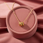 Triple Bead Necklace 925 Sterling Silver Yellow Plated