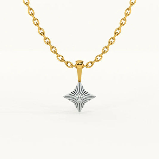 Starburst Pendant Necklace – 925 Sterling Silver