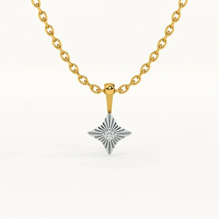 Starburst Pendant Necklace – 925 Sterling Silver
