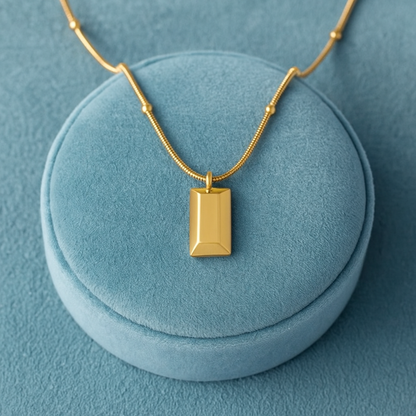 Minimalist Bar Pendant Necklace – 925 Sterling Silver