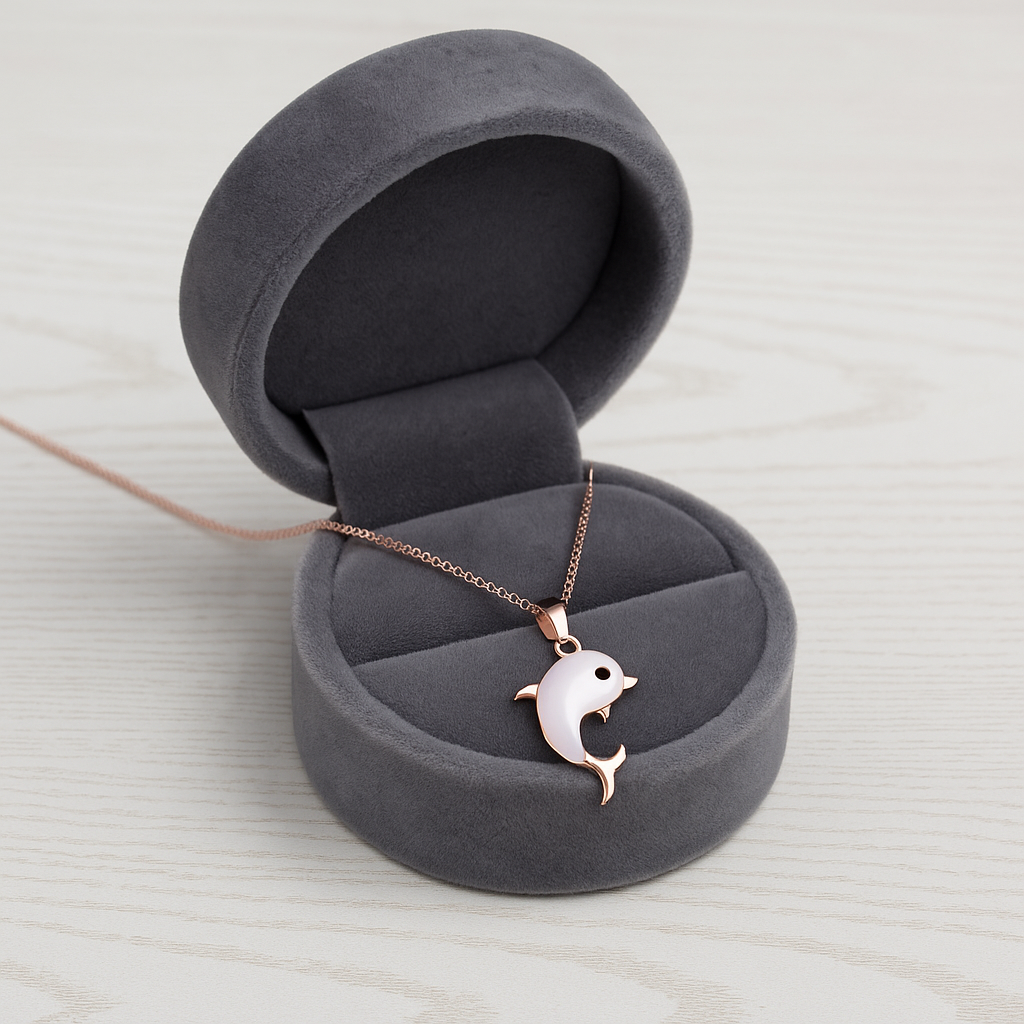 Dolphin Pendant Necklace – 925 Sterling Silver