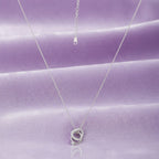 Interlocking Heart Pendant Necklace 925 Sterling Silver