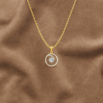 Circle of Sparkle Halo Necklace – 925 Sterling Silver