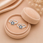 925 Sterling Silver Star Double Toe Ring – Oxidized Star Design Adjustable Toe Ring