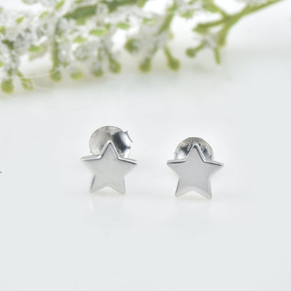 Star Stud Earrings – 925 Sterling Silver