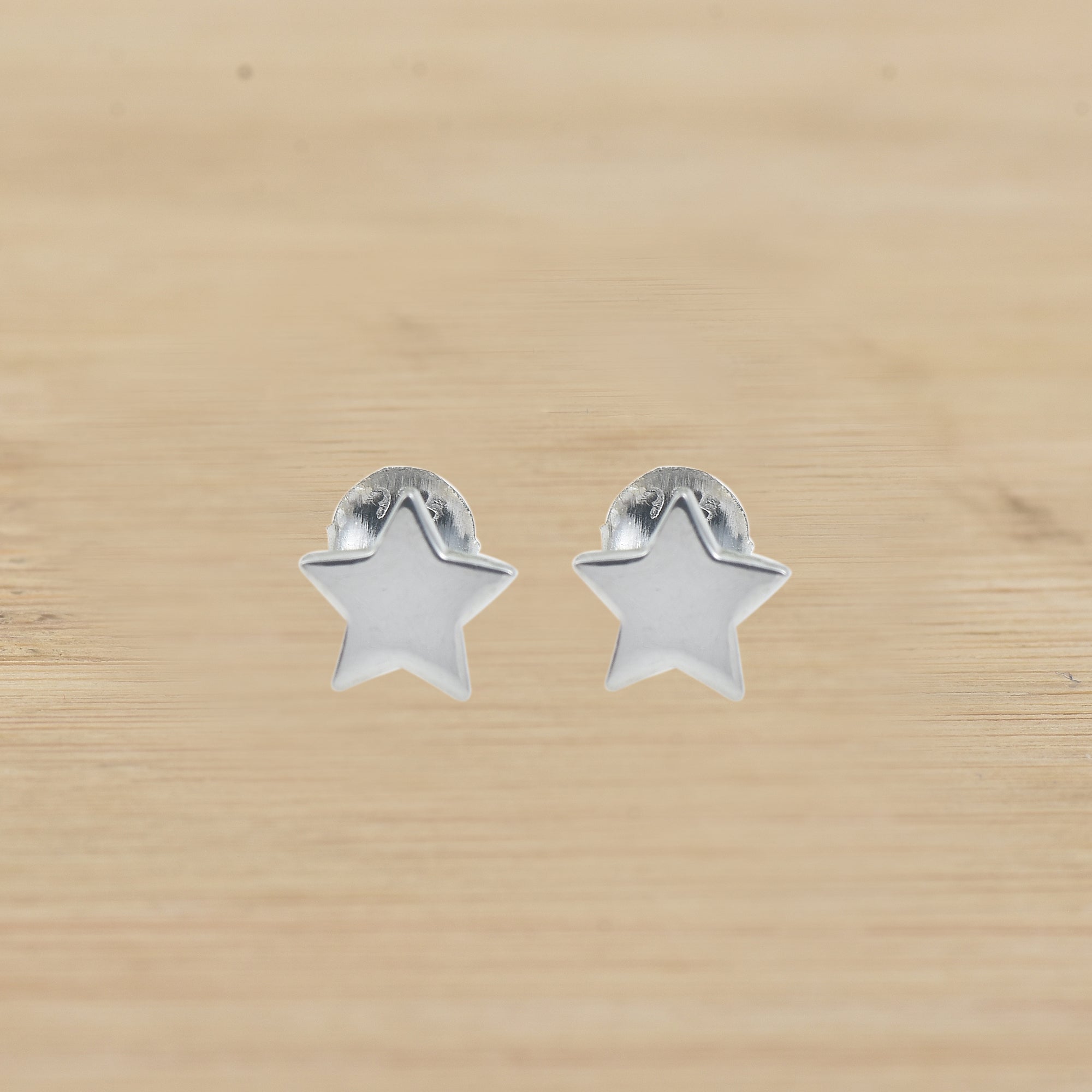 925 Sterling Silver Star Stud Earrings