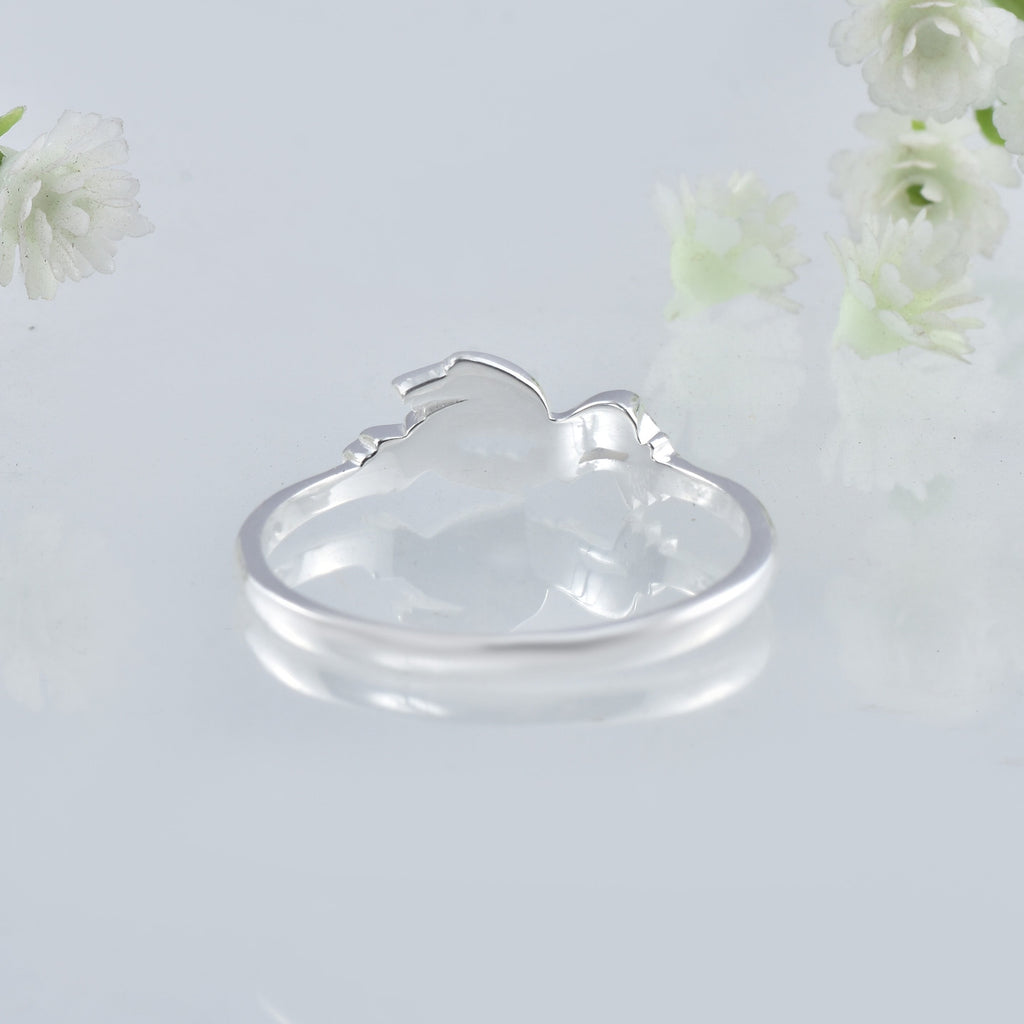 925 Sterling Silver Symbol of Peace and Love Dove Ring