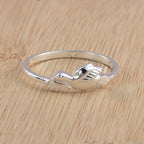 925 Sterling Silver Symbol of Peace and Love Dove Ring