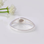 0.50 Ct Oval Smoky Quartz Vintage-Inspired Split-Shank Solitaire Ring 925 Sterling Silver