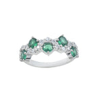 1.00 Ct Round Chrome Diopside Ring 925 Sterling Silver