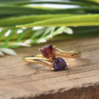 925 Sterling Silver 5MM Heart Shape Amethyst Gemstone Ring