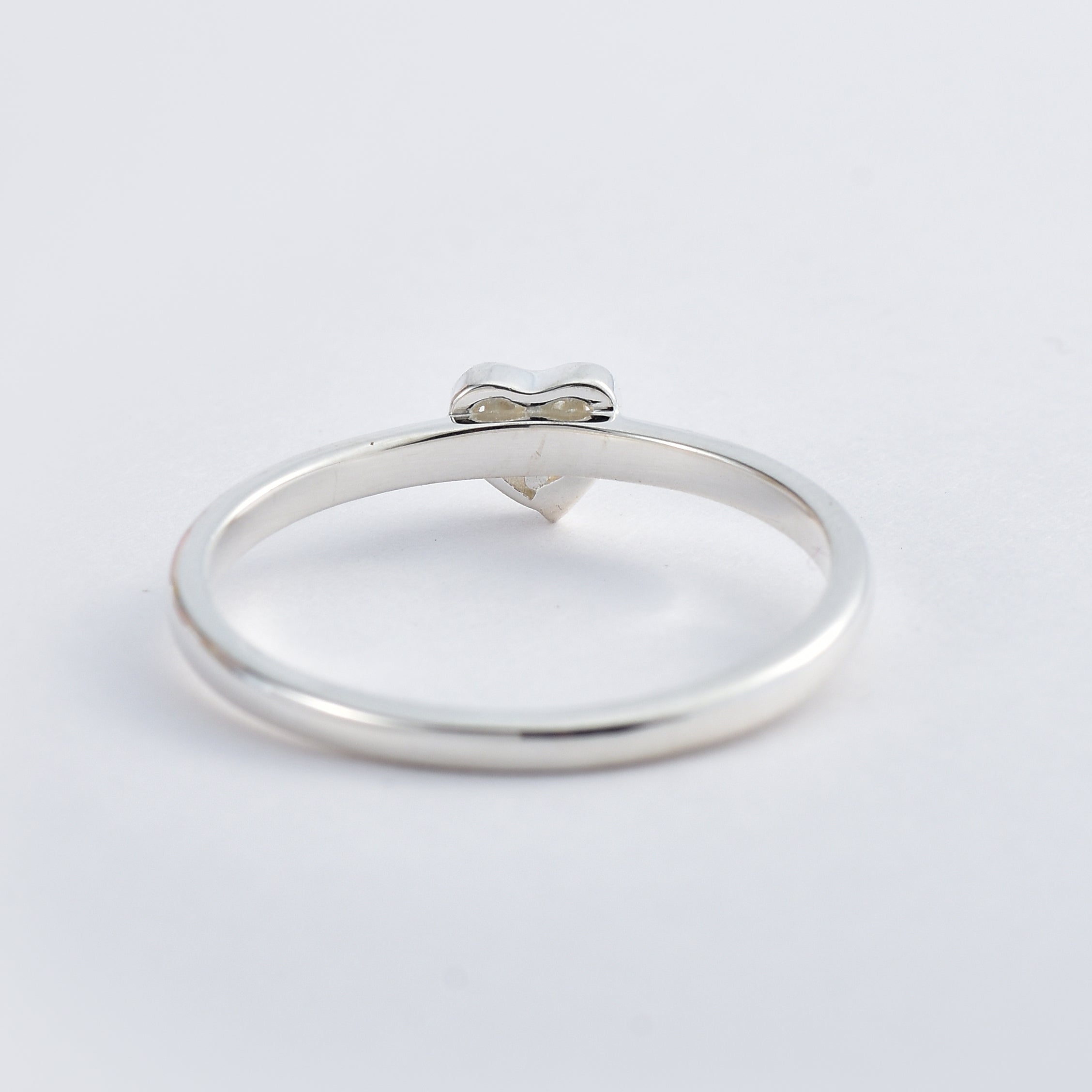 925 Sterling Silver 2MM Round Shape Lemon Quartz Gemstone Ring