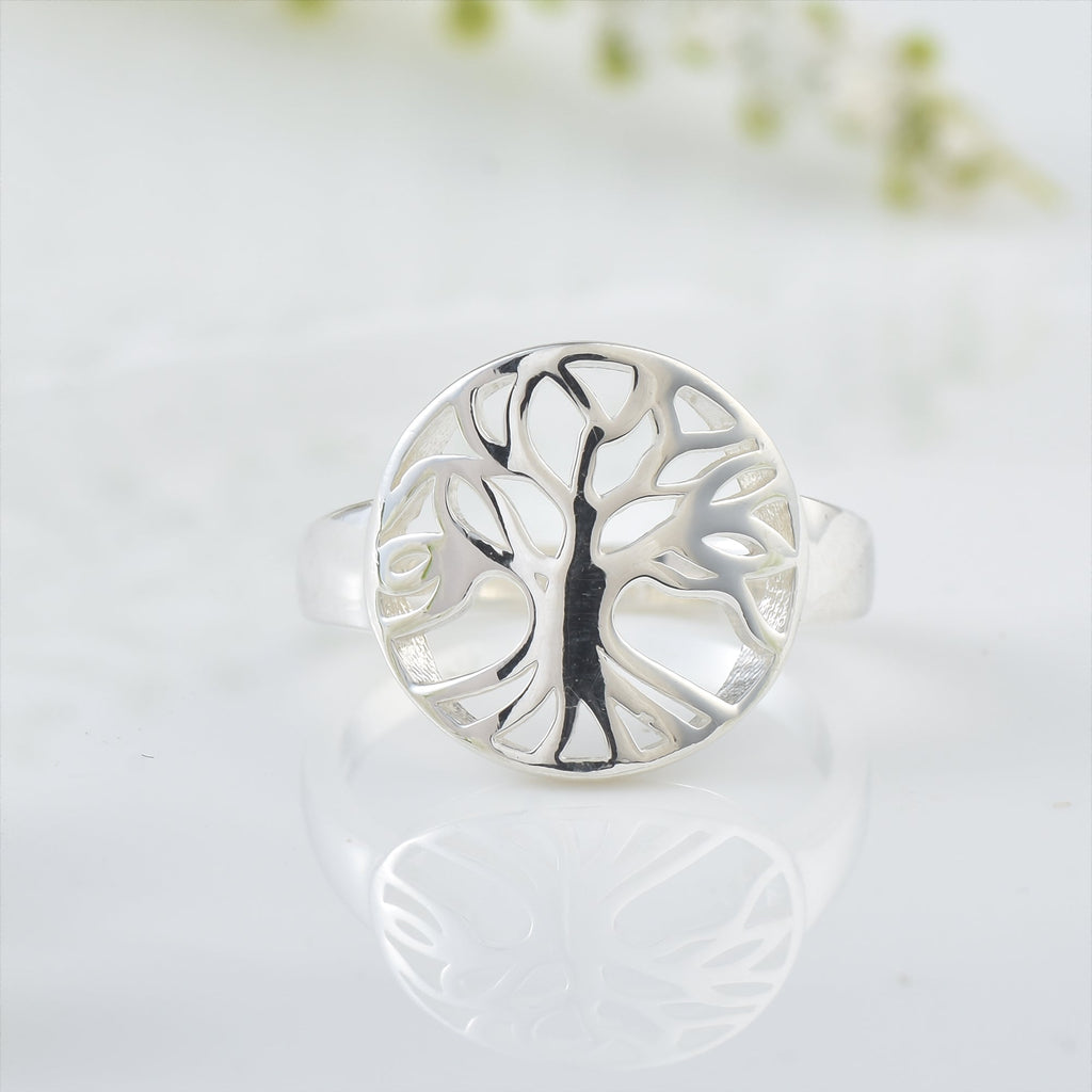 925 Sterling Silver Tree of Life Ring