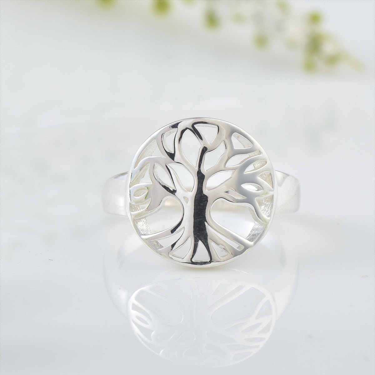 Tree of Life Cut-Out Ring – 925 Sterling Silver