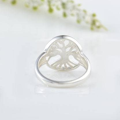 Tree of Life Cut-Out Ring – 925 Sterling Silver