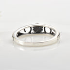 Vintage Floral Design Sterling Silver Ring 925 Nature Inspired Jewelry