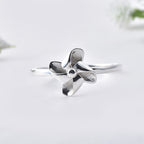 925 Sterling Silver Pinwheel Flower Ring