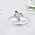 925 Sterling Silver Pinwheel Flower Ring